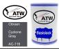 Preview: Citroen, Cyclone Gray, AC-119: 500ml Lackdose, von ATW Autoteile West.